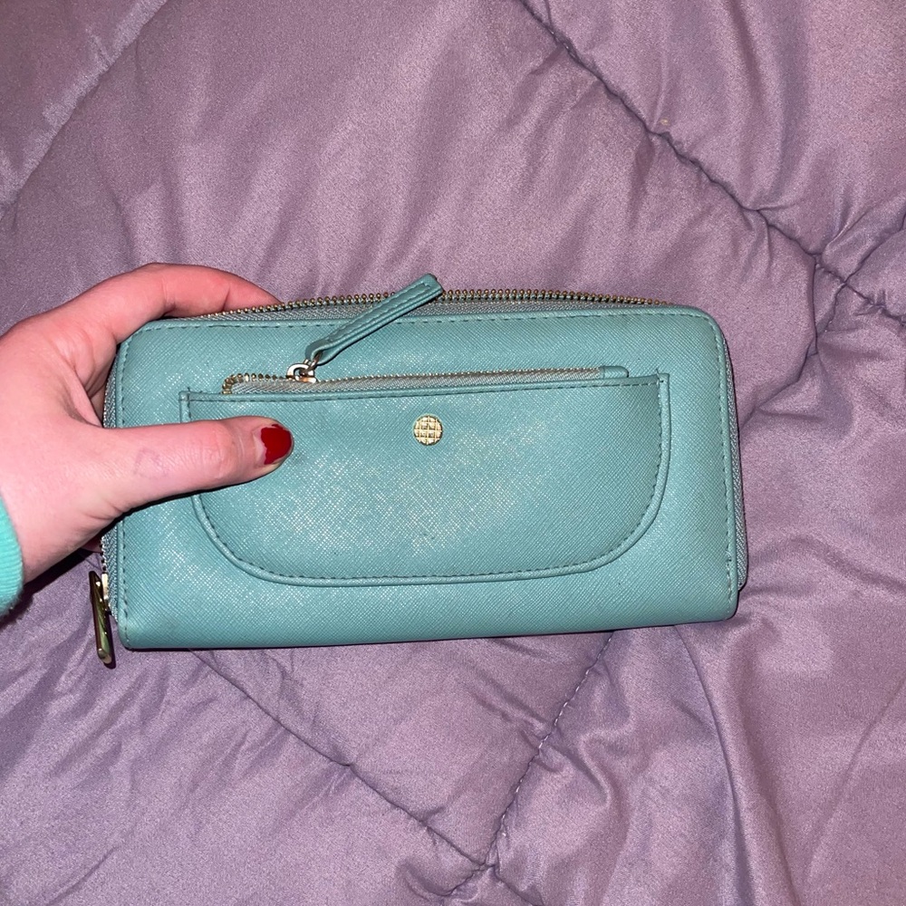 Cute teal wallet